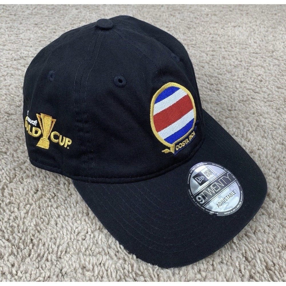 Costa‎ Rica National Team Hat New Era Gold Cup Team Hat 9TWENTY Adjustable Black